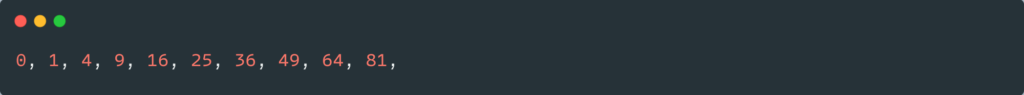 %d in for loop