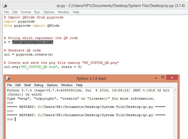 QR code using Python