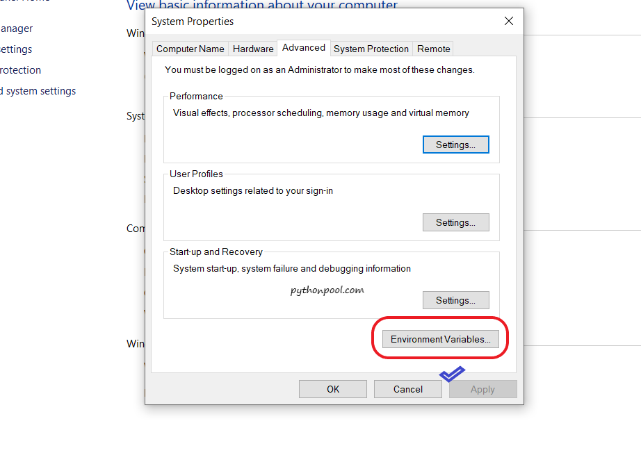 Environmental Variables - Python Pool Python is Not Recognized as an Internal or External Command.