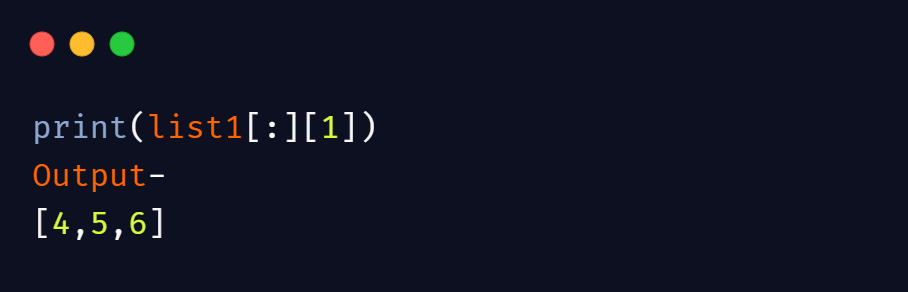 Retrieve values from a python 2d list by column 1
