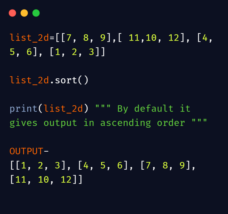 python 2d list assignment