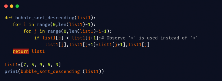 Understanding Python Bubble Sort with examples - Python Pool