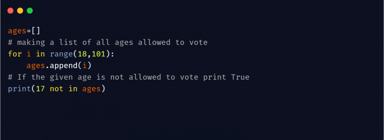 Not in Python | With Uses and In-Depth Explanation - Python Pool