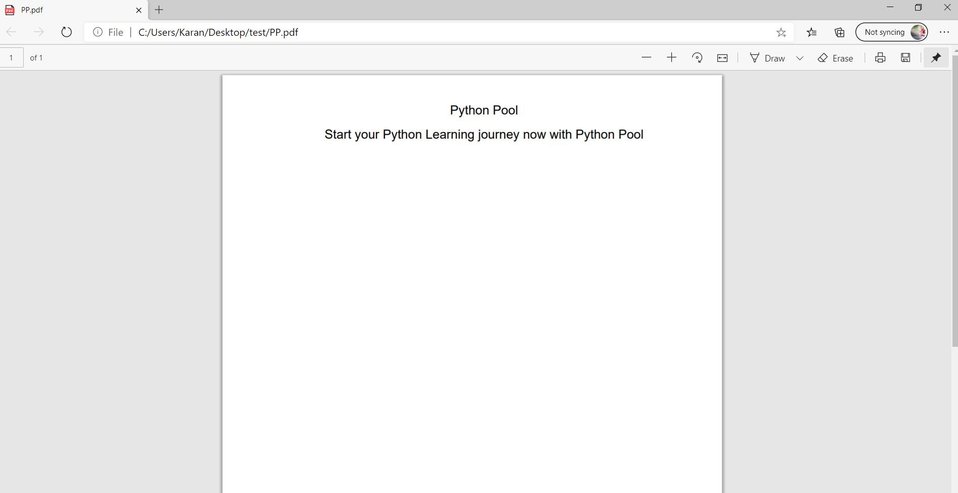 convert text file to pdf python