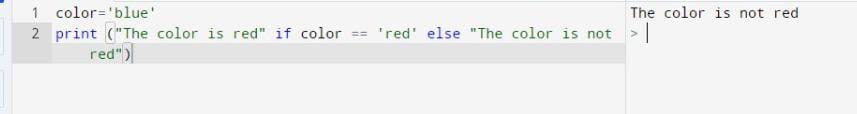 Python Inline if with else