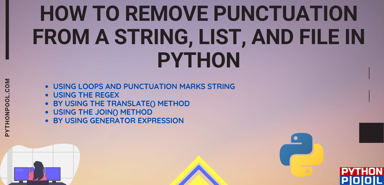 remove punctuation python