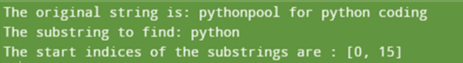 Using re.finditer() in Python to find all occurrences in a string