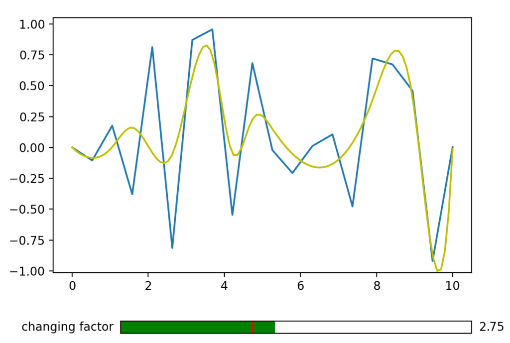 matplotlib slider step