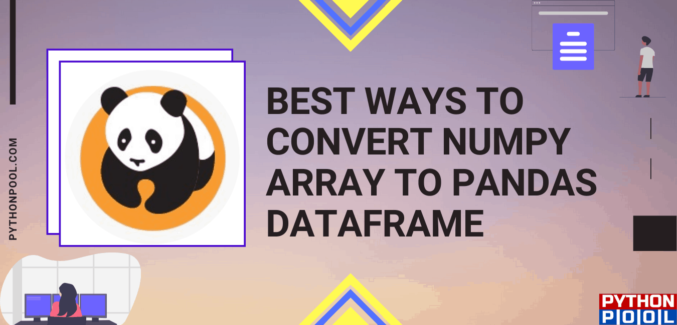 numpy array to pandas dataframe