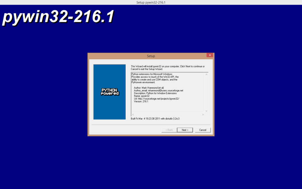 pythonwin installation-1