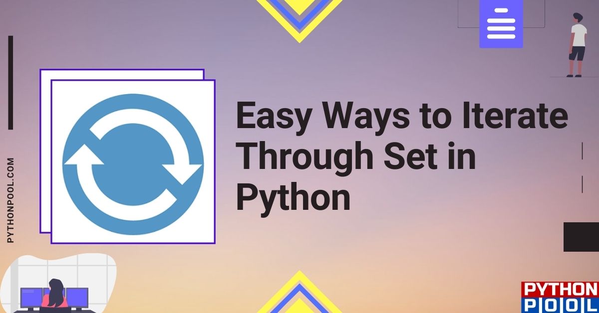 iterate through set python