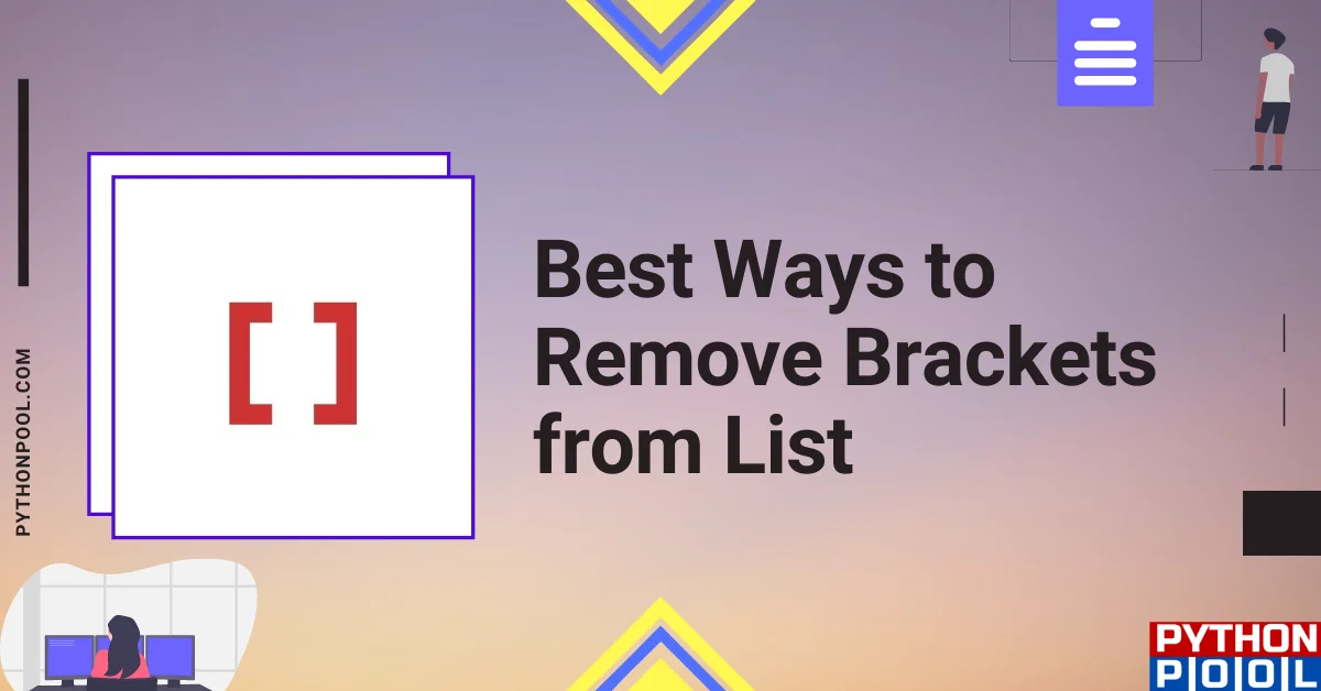 remove brackets from list python