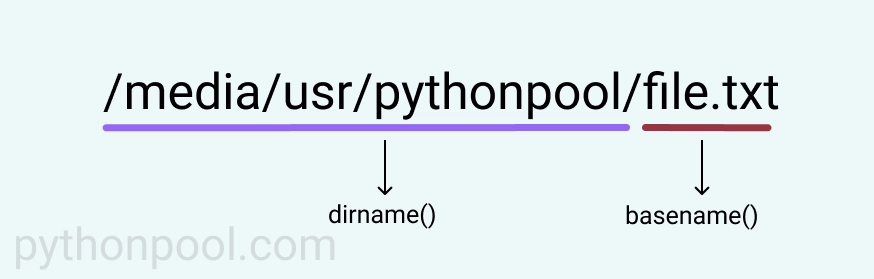Python basename vs dirname