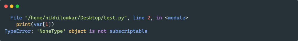TypeError: 'NoneType' object is not subscriptable