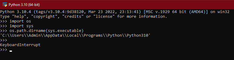 Python location