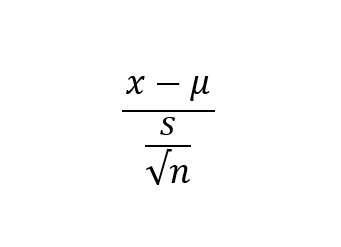 T Test Sample Formula