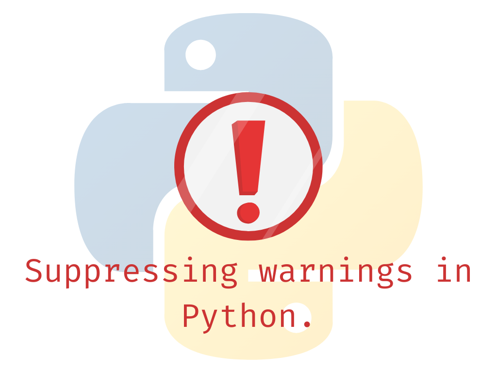 Предупреждение питон. Caution Python. Ignore user