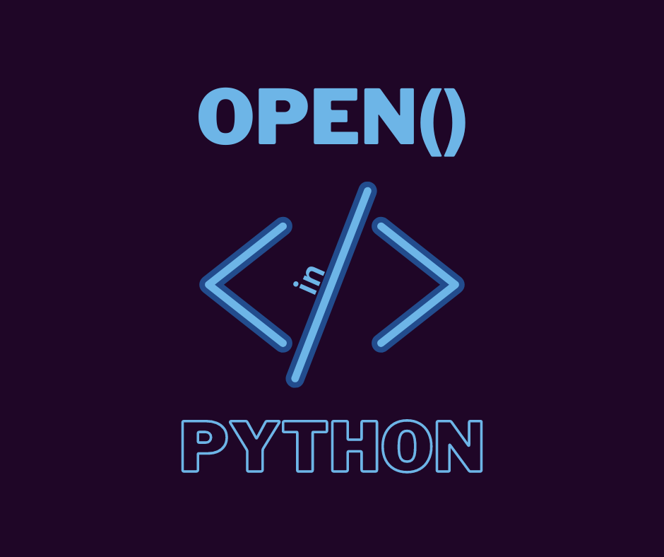 open() Python