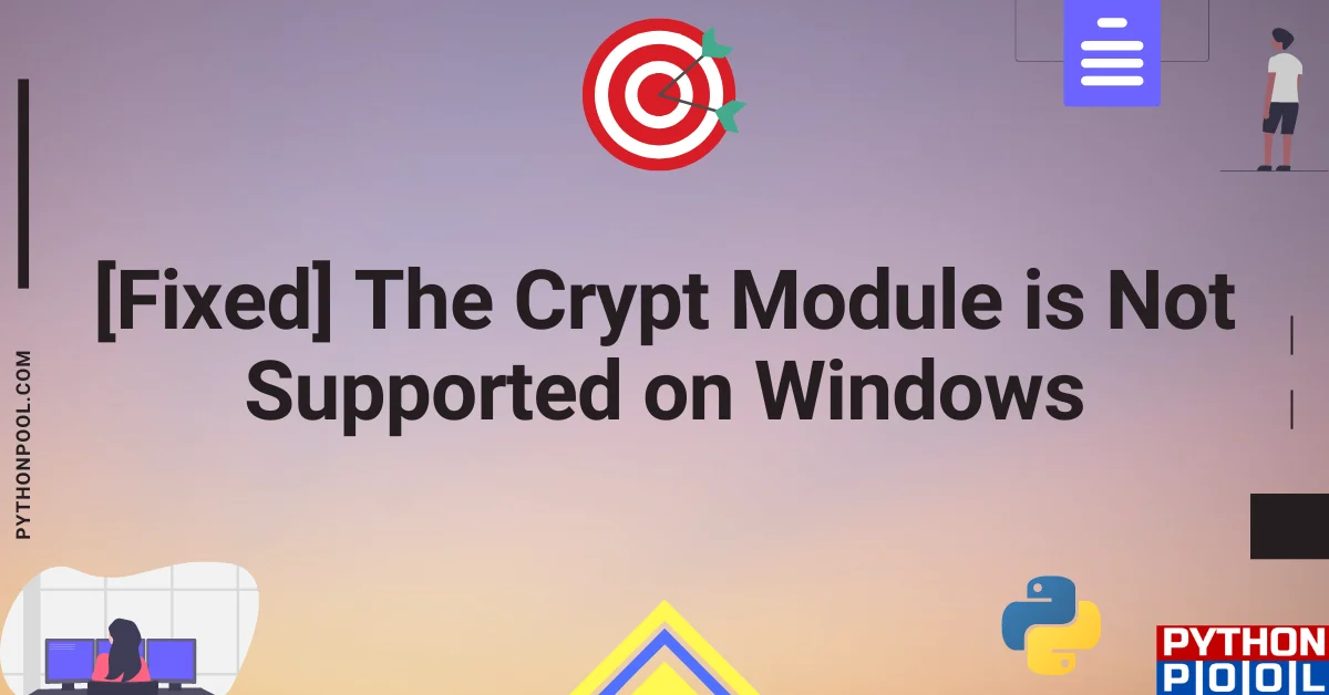 the crypt module is not supported on windows