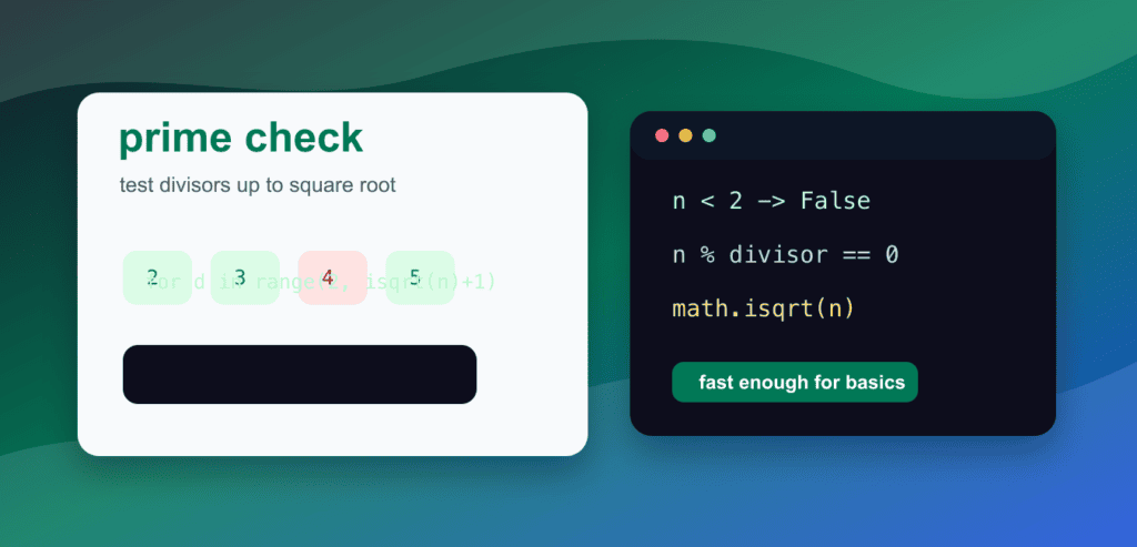 Check If a Number Is Prime in Python: Fast and Clear Methods