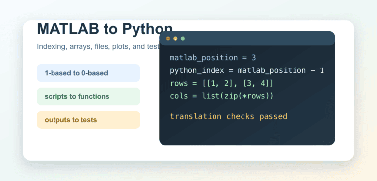 Convert MATLAB to Python: Practical Guide