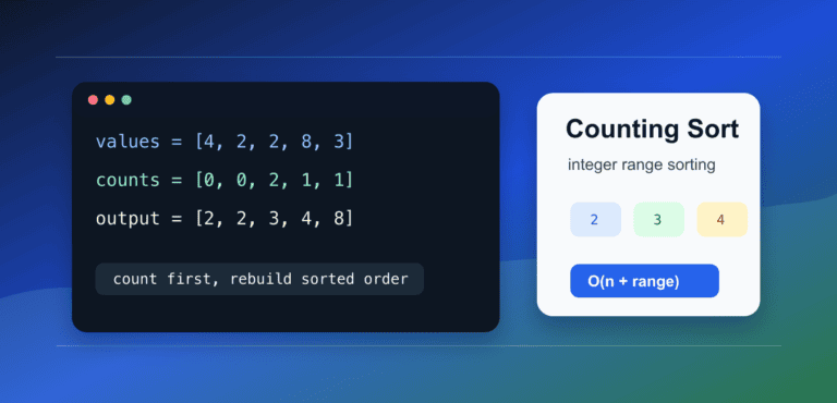 Counting Sort in Python: Linear-Time Sorting with Range Checks