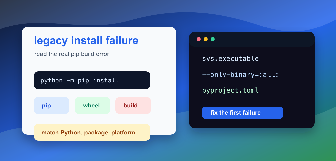 How to Fix error: legacy-install-failure in pip