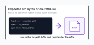 Fix Expected str, bytes or os.PathLike Object in Python