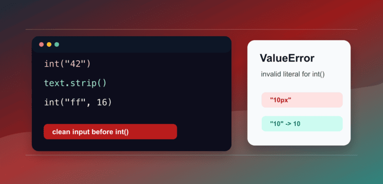 Fix invalid literal for int() with base 10 in Python