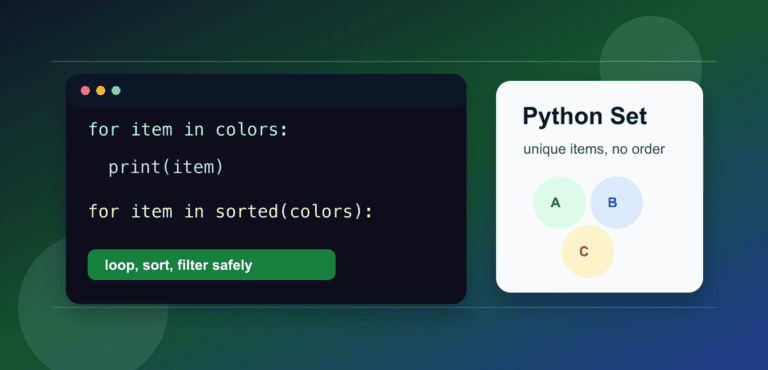 Iterate Through a Set in Python Without Relying on Order
