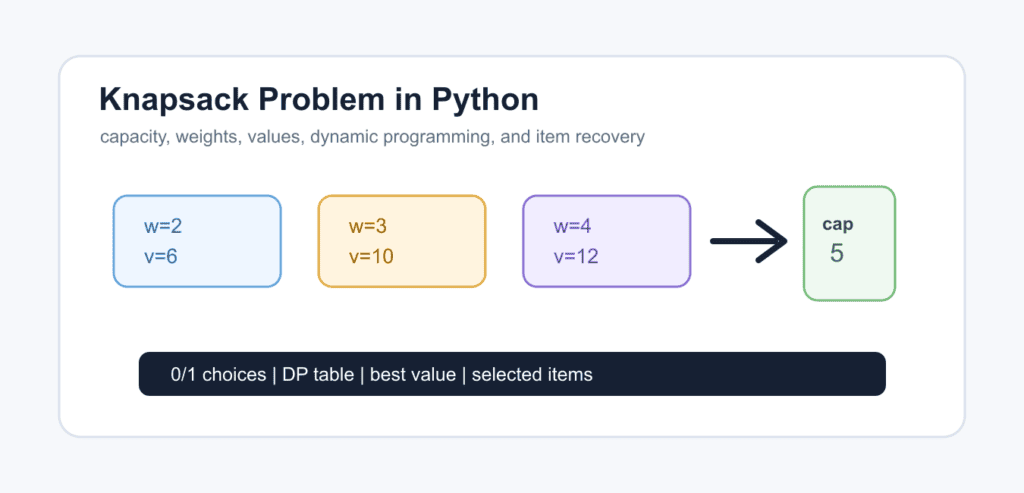 Knapsack Problem in Python: Dynamic Programming and Tradeoffs