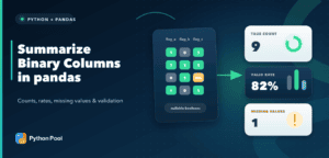 Summarize Binary Columns in Pandas: Counts & Rates