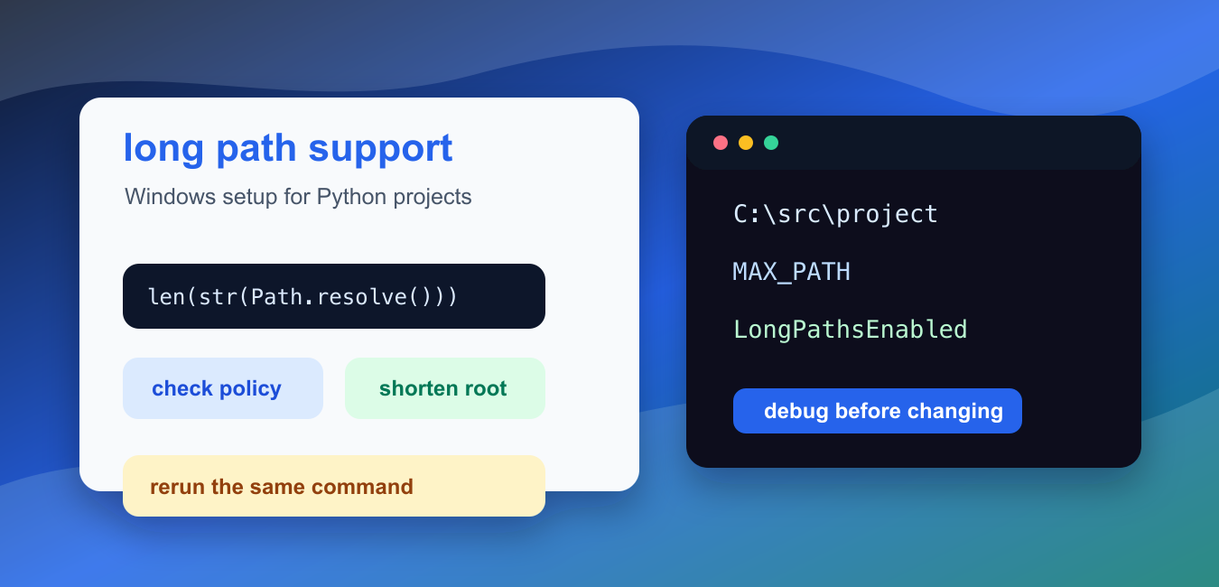 Enable Long File Paths for Python on Windows