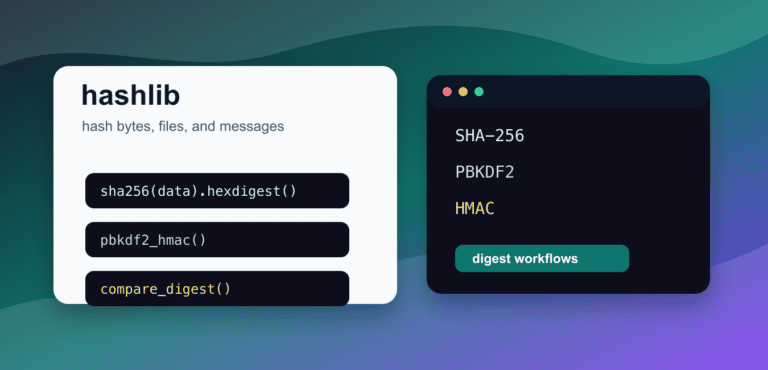 Python hashlib: SHA-256, File Digests, and Secure Choices