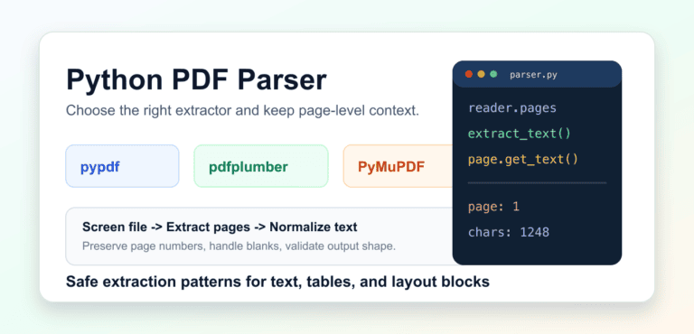 Python PDF Parser: pypdf, pdfplumber, and PyMuPDF