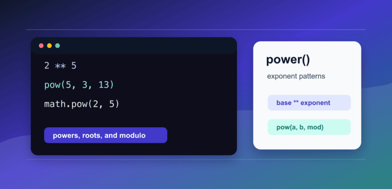 Python Power: **, pow(), math.pow(), and Modular Exponents