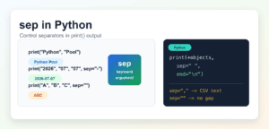 sep in Python: print() Separators, Tabs, and CSV