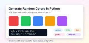 Random Colors In Python Random Color in Python: RGB, Hex, and Reproducible Choices