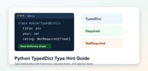 Python TypedDict: Required and Optional Keys