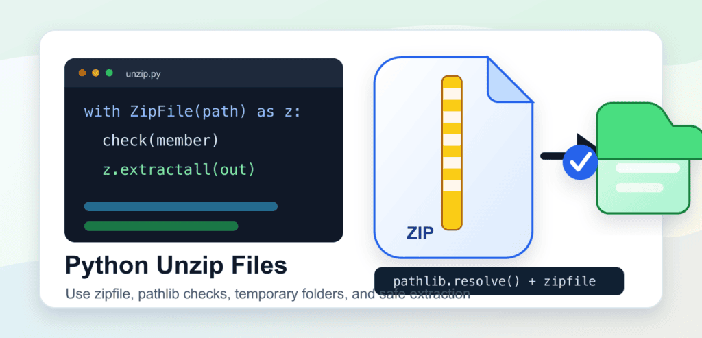 Unzip Files in Python with zipfile: Safe Extraction