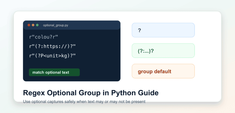 Python Regex Optional Groups: ?, group(), and None