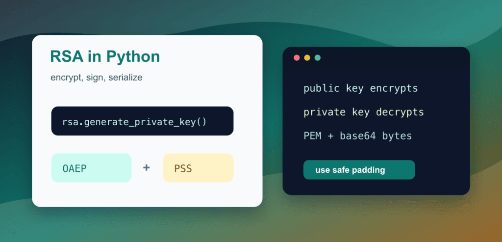 RSA Encryption in Python: Safe Keys, Encryption, and Signatures
