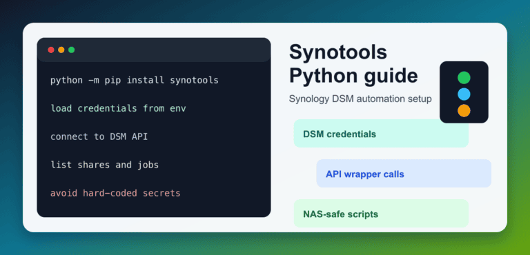 SynoTools Python Guide for Synology NAS