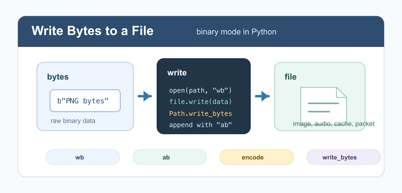 Write Bytes to a File in Python: Binary Mode Guide